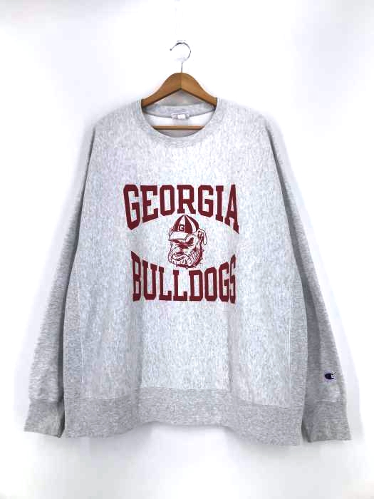Champion(チャンピオン) REVERSE WEAVE GEORGIA BULLDOGS CREWNECK SWEATSHIRT メンズ 2X-LARGE