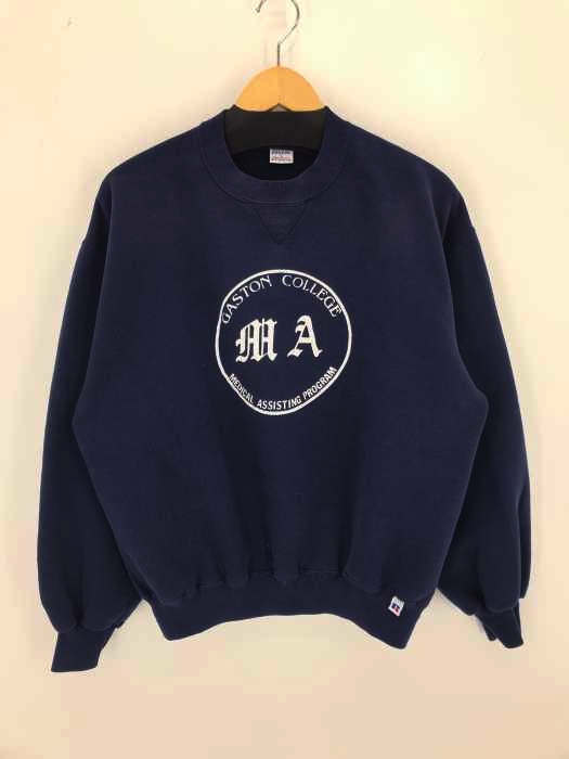 RUSSELL ATHLETIC(ラッセルアスレチック) CASTON COLLEGE 前V プリントクルーネックスウェット メンズ import：L