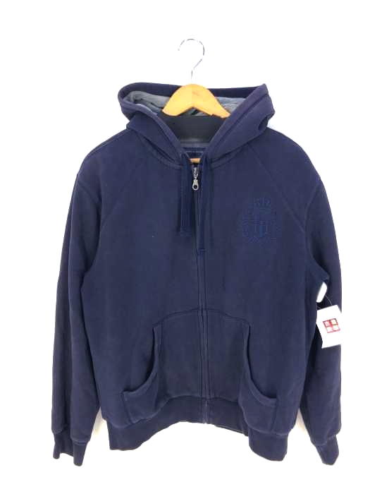 TOMMY HILFIGER(トミーヒルフィガー) ロゴ刺繍 裏ボアジップアップパーカー メンズ JPN：M
