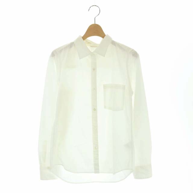 YANUK(ヤヌーク) Y-Shirt CLAIRE ドレスシャツ ワイシャツ コットン 長袖 XS 白 ホワイト /HS ■OS レディース  XS