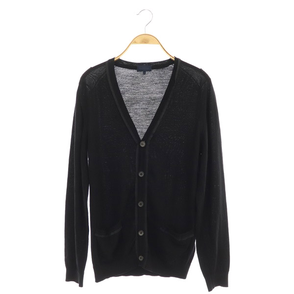 LANVIN(ランバン) ウールカーディガン ニット 長袖 黒 ブラック /MY ■OS メンズ  表記なし