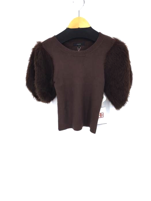 rienda(リエンダ) Power Shoulder shaggy KNIT TOP レディース  FREE