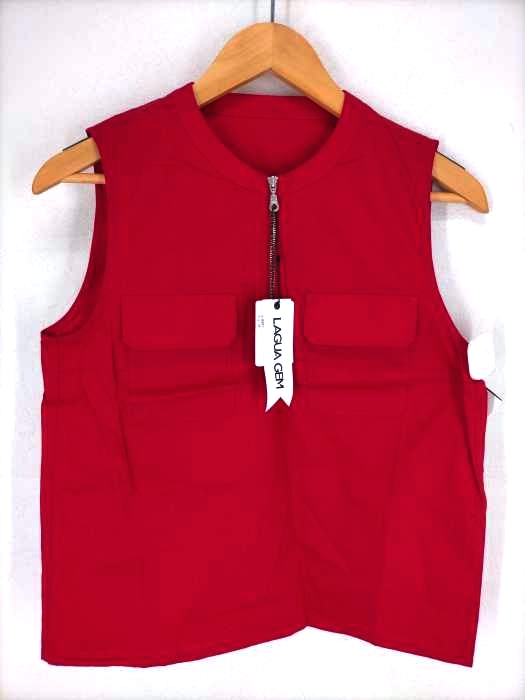 LAGUA GEM(ラグアジェム) CHEST POCKET NOSLEEVE BLOUSE レディース  S