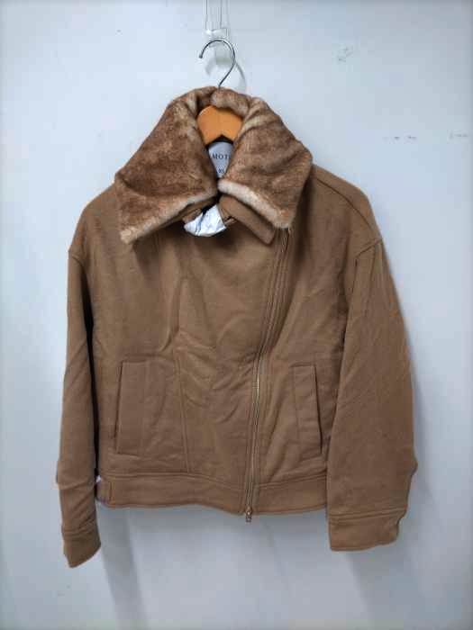 USED古着(ユーズドフルギ) {{MOTF}} モフ ファー付きウールライダースジャケット レディース JPN：XS