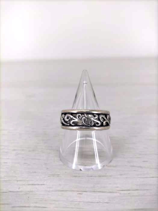 USED古着(ユーズドフルギ) {{Shins SCULPTURE}} SILVER デザインリング メンズ 表記無