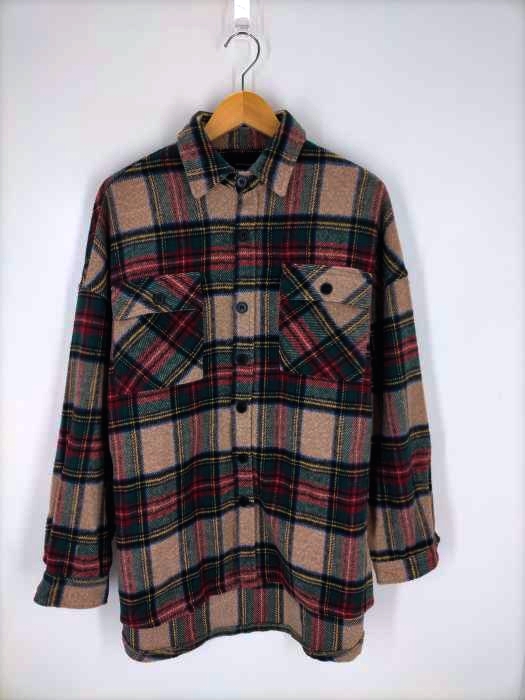 USED古着(ユーズドフルギ) {{DESTRUCTIVE}}ポケットデザインチェック柄フランネルシャツ メンズ JPN：XL