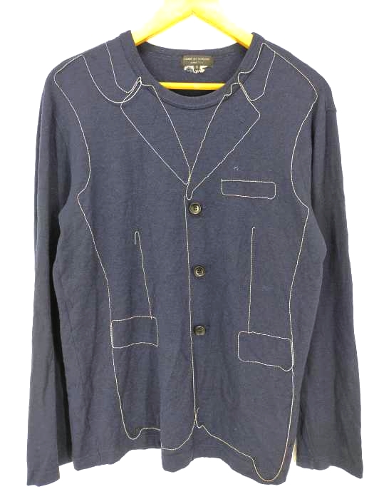 COMME des GARCONS HOMME PLUS(コムデギャルソンオムプリュス) ジャケットモチーフデザインニット メンズ JPN：M