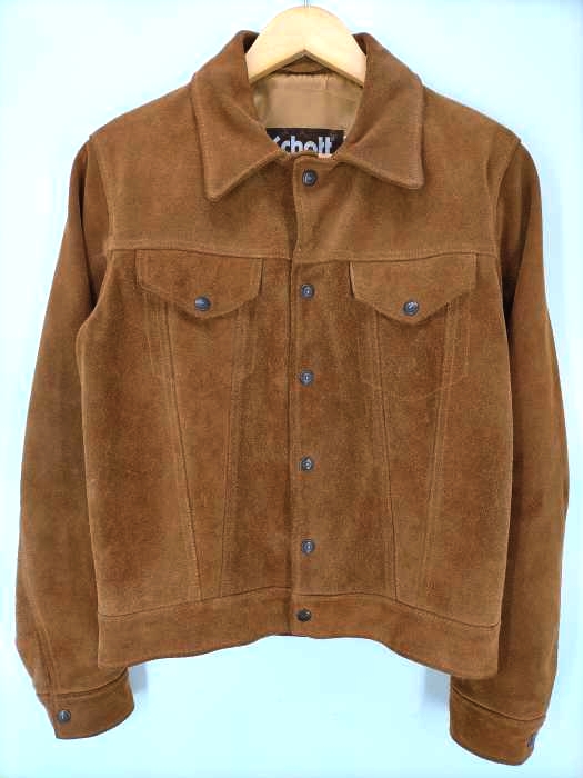 Schott(ショット) USA製 スウェードレザー トラッカージャケット メンズ  38