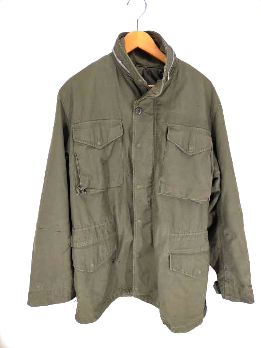 ユーエスアーミー US ARMY 60S M-65 Field Jacket 1st Model アルミジッパー コットンサテン メンズ  L-S