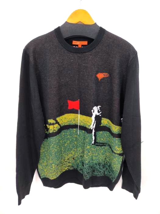 ビームス BEAMS GOLF ドット柄ニット メンズ JPN：L