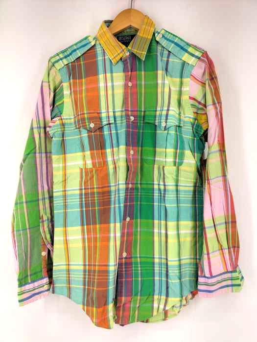 ポロバイラルフローレン Polo by RALPH LAUREN TRIM MILITARY BDシャツ メンズ JPN:S