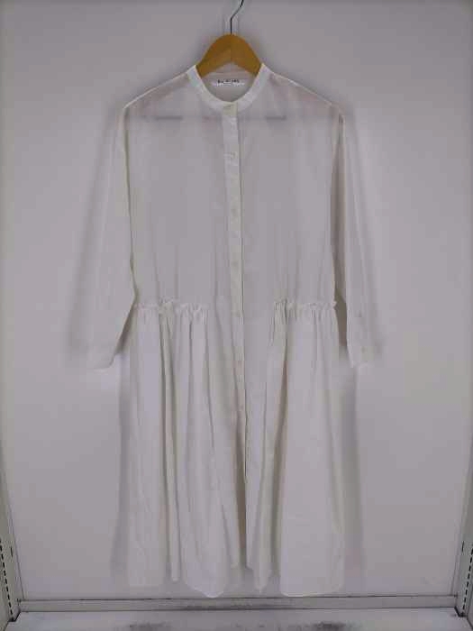 レイビームス Ray BEAMS 18SS ギャザー切替 スタンドカラーワンピース レディース ONE SIZE