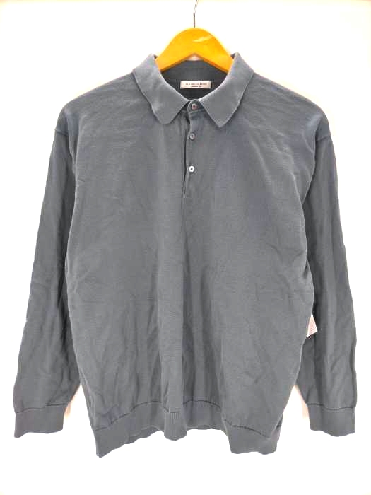 ユナイテッドアローズ UNITED ARROWS ハイゲージコットンニットポロ メンズ  L