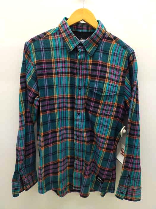 ステューシー Stussy マドラスチェックネルシャツ メンズ import：M