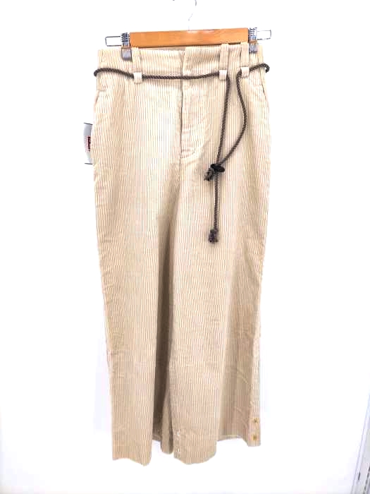 エトセンス ETHOSENS 21AW Corduroy slacks/Ivory メンズ 表記無