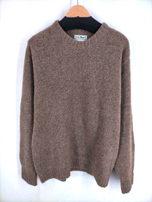 エルエルビーン L.L.Bean 70S-80S ウールクルーネックニット メンズ JPN：M