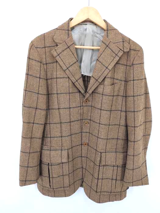 リングジャケット RING JACKET（リングヂャケット） ウール チェックテーラードジャケット メンズ JPN：46