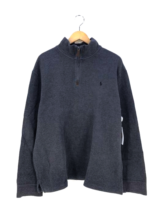ポロバイラルフローレン Polo by RALPH LAUREN ポニー刺繍 ハーフジップコットンニット メンズ import:XXL