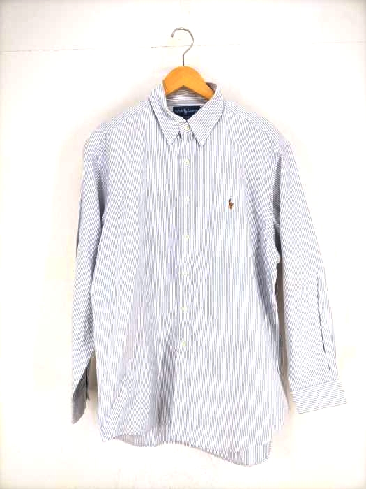ラルフローレン RALPH LAUREN YARMOUTH ストライプ柄ボタンダウンシャツ メンズ  16 1/2-34