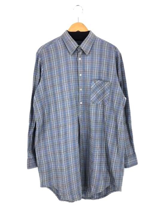 USED古着(ユーズドフルギ) ハーフボタンチェックシャツ メンズ US：42