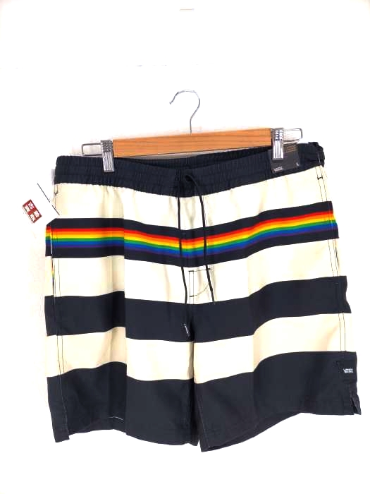 VANS(バンズ) ボーダースイムショーツ メンズ JPN：L