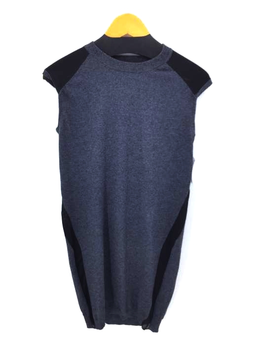 MM6 Maison Martin Margiela(エムエムシックス メゾンマルタンマルジェラ) 13SS シースルー切替ノースリーブニットワンピース レディース import：M