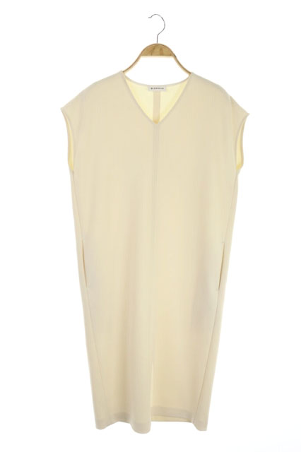 BLENHEIM(ブレンハイム) 17SS Vネックドレスワンピース ロング ミモレ ノースリーブ XS アイボリー /MF ■OS ■SH レディース レディース XS