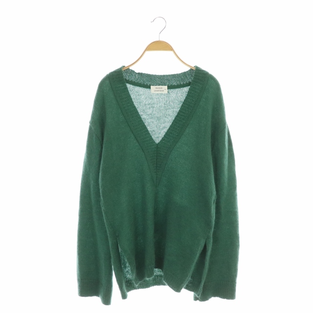 MAISON CHANTOISE(メゾンシャントワーズ) ニット セーター 長袖 Vネック モヘヤ TU 緑 グリーン /MF レディース レディース  サイズ表記なし