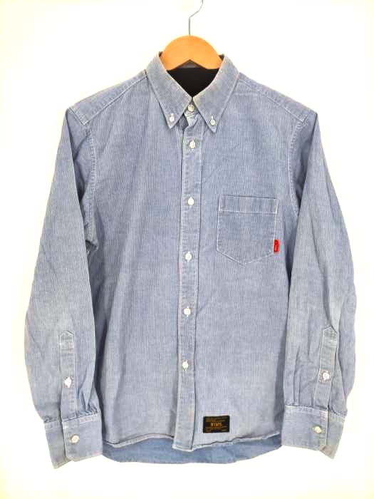WTAPS(ダブルタップス) ヒッコリーストライプ ボタンダウンシャツ メンズ  S