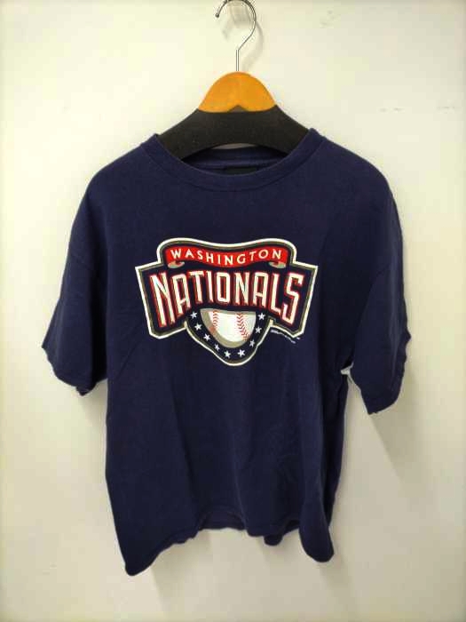 USED古着(ユーズドフルギ) STITCHES ATHLETIC GEAR 2005コピーライト フロントラバープリントTシャツ メンズ import：L