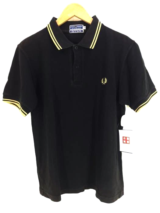 FRED PERRY(フレッドペリー) ワンポイント刺繍 鹿の子ポロシャツ メンズ S