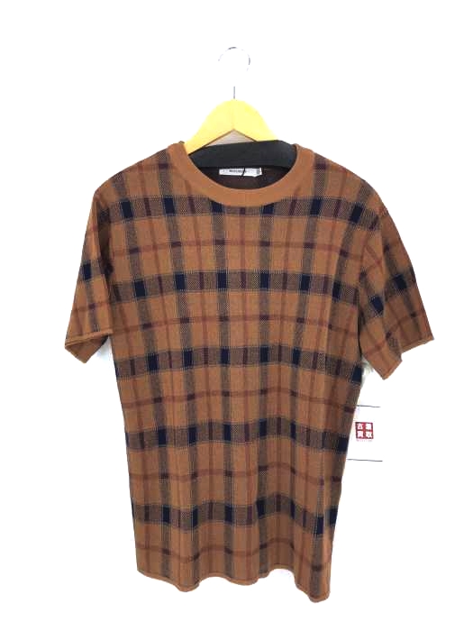 moussy(マウジー) CHECK KNIT TEE レディース  FREE