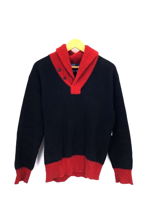 Polo by RALPH LAUREN(ポロバイラルフローレン) カシミヤ エルボーパッチ ニット ショールカラー メンズ JPN：S