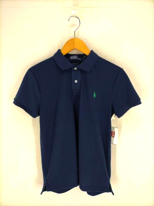Polo by RALPH LAUREN(ポロバイラルフローレン) Pique polo ポニー刺繍半袖ポロシャツ レディース JPN：M