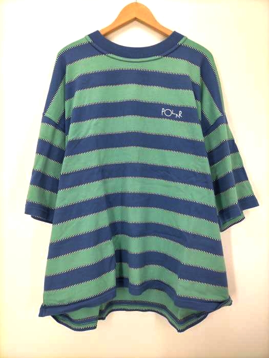 POLAR SKATE CO.(ポーラースケートカンパニー) ボーダーTシャツ ビッグサイズ メンズ import：XXL