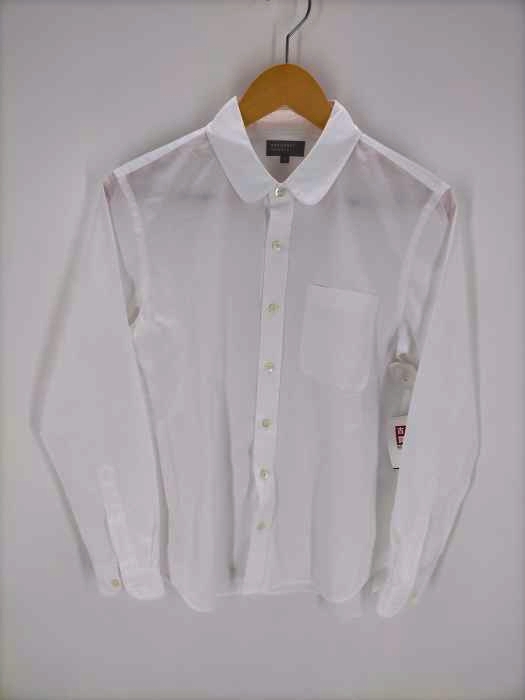 マーガレットハウエル MARGARET HOWELL 17ss 丸襟プレーンシャツ メンズ JPN：S