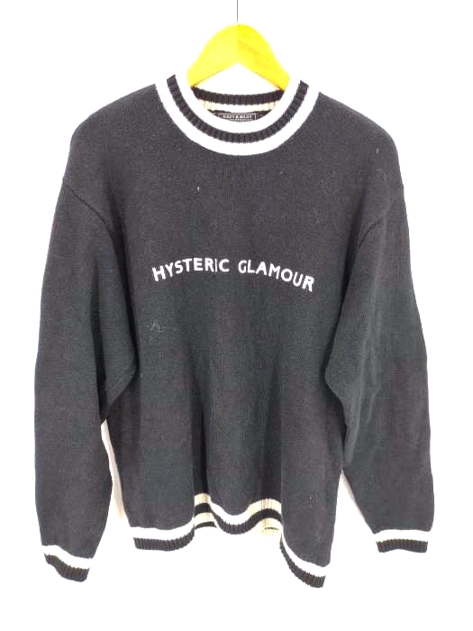 ヒステリックグラマー HYSTERIC GLAMOUR 22AW LOGO刺繍 セーター メンズ JPN:L