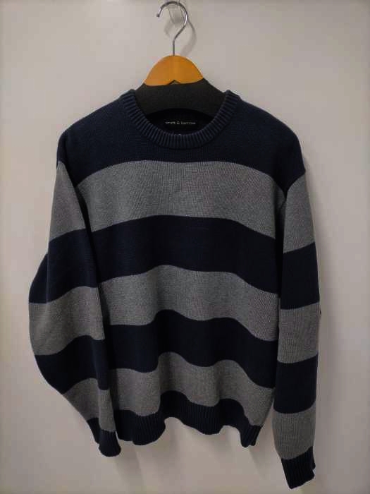 クラフトアンドバロー Croft&Barrow 90-00s MADE IN BANGLADESH コットンボーダーニット メンズ JPN：M
