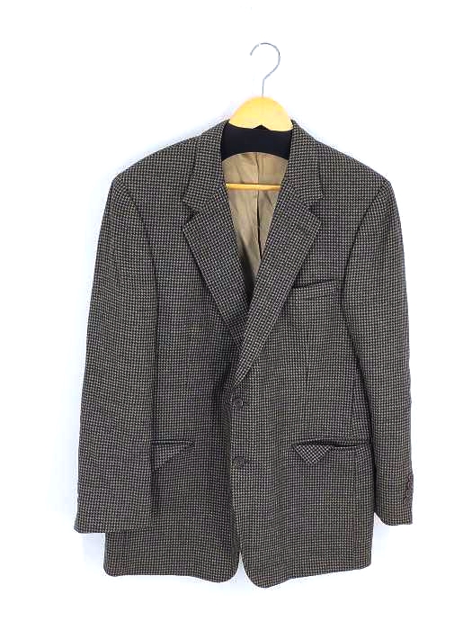 ブルックスブラザーズ BROOKS BROTHERS USA製 ウール 千鳥格子 2Bシングルテーラードジャケット メンズ 表記無