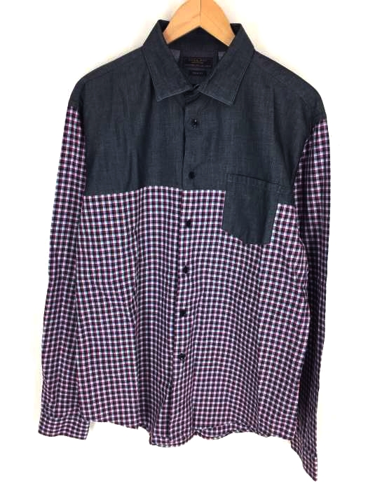 ZARA MAN(ザラマン) チェック切替しシャツ メンズ JPN：L