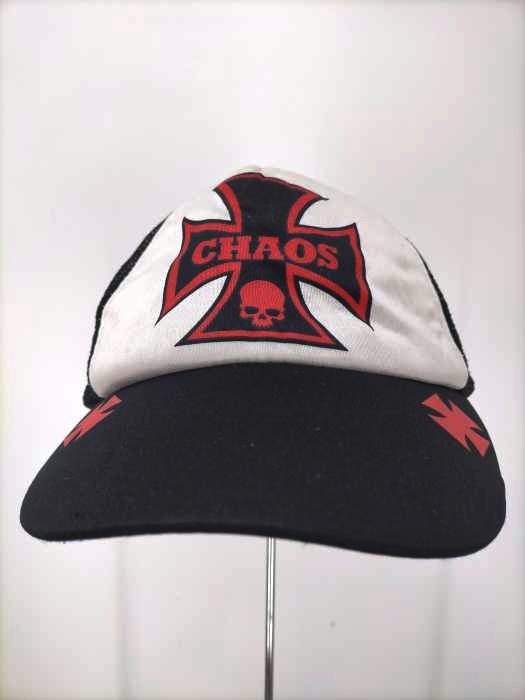 USED古着(ユーズドフルギ) CHAOS アイアンクロス メッシュキャップ メンズ 帽子 キャップ