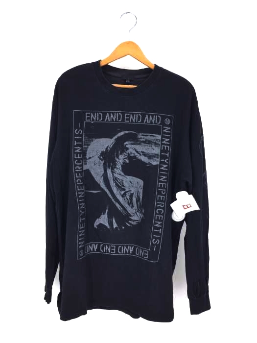 99%IS- プリントロングスリーブTシャツ メンズ FREE