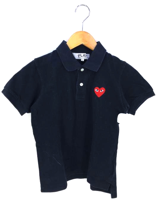 PLAY COMME des GARCONS(プレイコムデギャルソン) AD2008 ハート刺繍 ポロシャツ レディース  S