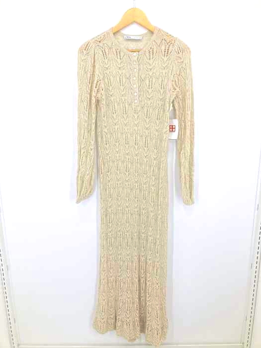 ZARA(ザラ) ニットロングワンピース レディース import：S