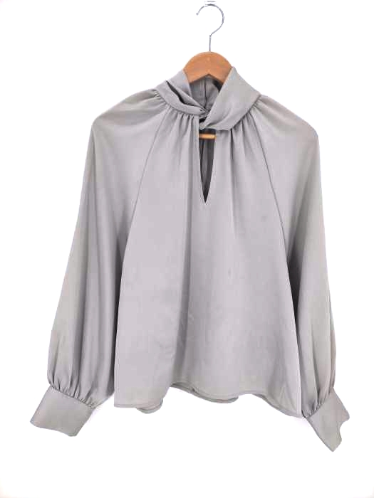 ZARA(ザラ) ノットネックブラウス レディース  L