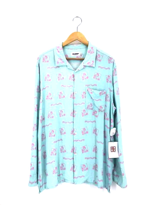 X-LARGE(エクストララージ) 総柄 L/S オープンカラーシャツ メンズ JPN:XL