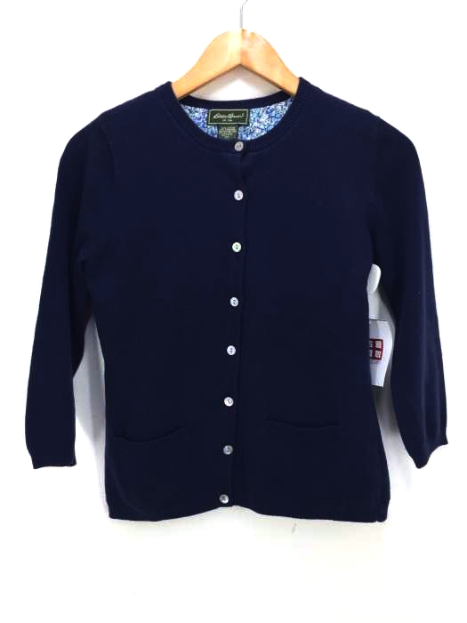 Eddie Bauer(エディーバウアー) 裏地花柄 カーディガン レディース JPN：XS