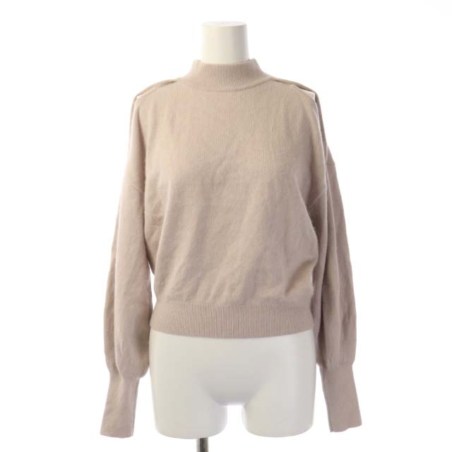snidel(スナイデル) 21AW コールドショルダー ニット セーター 長袖 オープンショルダー アンゴラ混 ONE SIZE スモーキーピンク /ES レディース  ONE SIZE