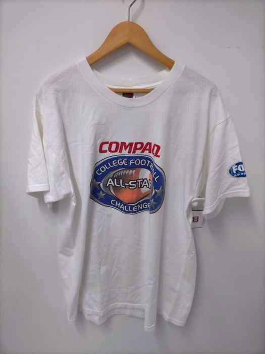 FRUIT OF THE LOOM(フルーツオブザルーム) 90S COMPAQ COLLEGE FOOTBALLプリントTシャツ メンズ import：XL