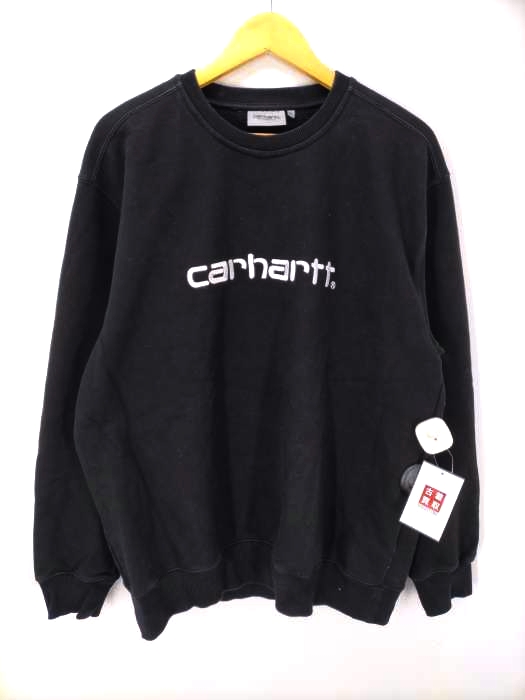 Carhartt WIP(カーハートワークインプログレス) CARHARTT SWEAT ロゴ刺しゅう クルーネック スウェット メンズ import：XL